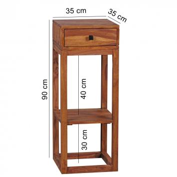 Planten tafel sheesham 90 cm