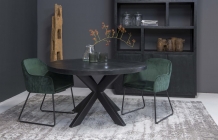 ronde tafel zwart mango 150 cm