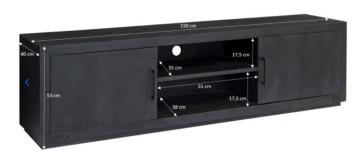 tv meubel zwart 150 cm