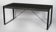 eettafel zwart mango 180 cm