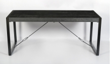 eettafel zwart mango 200 cm