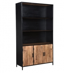 Boekenkast mango metaal 120 cm