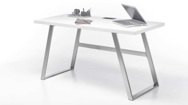 Bureau mat wit 140 cm