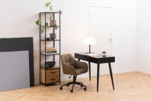 Bureau zwart eiken 110 cm