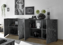 Prisma dressoir antraciet 4 deuren