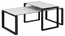 salontafel set keramiek wit 115 cm