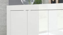 Detail dressoir wit hoogglans 207 cm