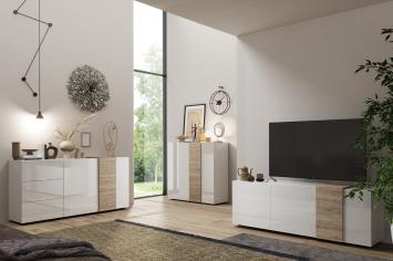 Venus Dressoir wit eiken 181 cm