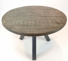 ronde eettafel 140 cm leem antiek