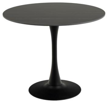 ronde bistro tafel keramiek zwart