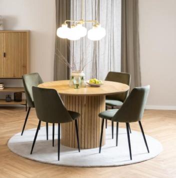 ronde tafel wild eiken 120 cm