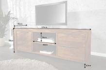 TV meubel Sheesham 135 cm