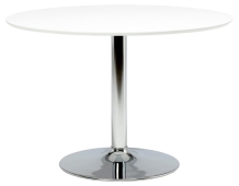 ronde eettafel wit chroom