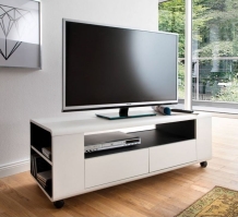 tv meubel wit antraciet 119 cm