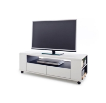 tv meubel wit antraciet 119 cm