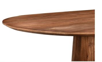 tafel kolomvoet mangohout 200 cm