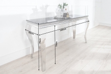 Barock sidetable zwart glas