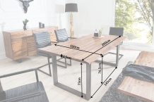 Boomstam tafel acacia hout