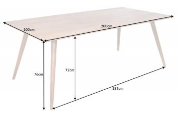 eettafel sheesham 200 cm