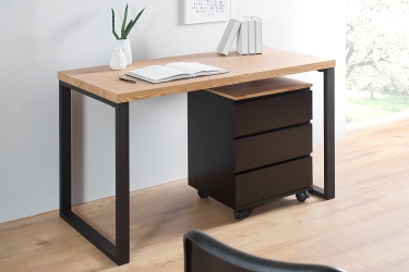 Bureau eiken zwart 120 cm