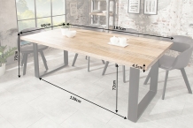 eettafel mangohout 180 cm