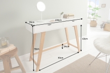 sidetable wit eiken