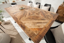 Mangohouten eettafel bruin 200 cm