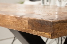 Mangohouten eettafel bruin 160 cm