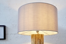 Roots lamp met kap grijs