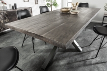 eettafel mango grijs 200 cm