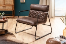 Vintage lounge fauteuil bruin