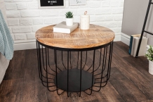 ronde mango salontafel bruin