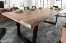 eettafel sheesham grijs 200 cm