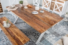 Landelijke eettafel mango 160 cm