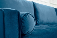 longchair bank blauw