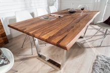 sheesham boomstam tafel 180 cm