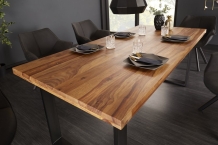 eettafel sheesham hout 200 cm