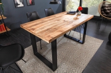 eettafel mangohout 140 cm