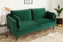 Bankstel velvet groen 210 cm