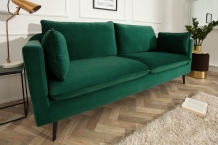 Bankstel velvet groen 210 cm