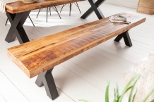 eettafel bank mango hout 200 cm