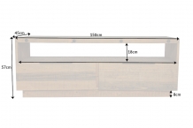 industriële tv kast 150 cm