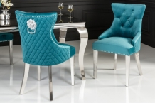 barock stoel turquoise