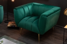 Fauteuil smaragdgroen