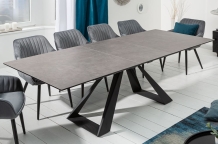 uitschuifbare tafel grijs keramiek 180-230 cm