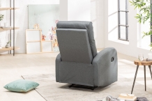 relax fauteuil grijs stof