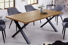 eettafel eikenlook bruin 160 cm