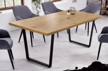 eikenlook eettafel bruin 180 cm