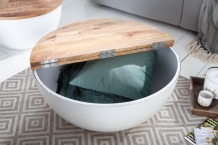 ronde salontafel Bowl wit