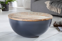 ronde salontafel Bowl antraciet